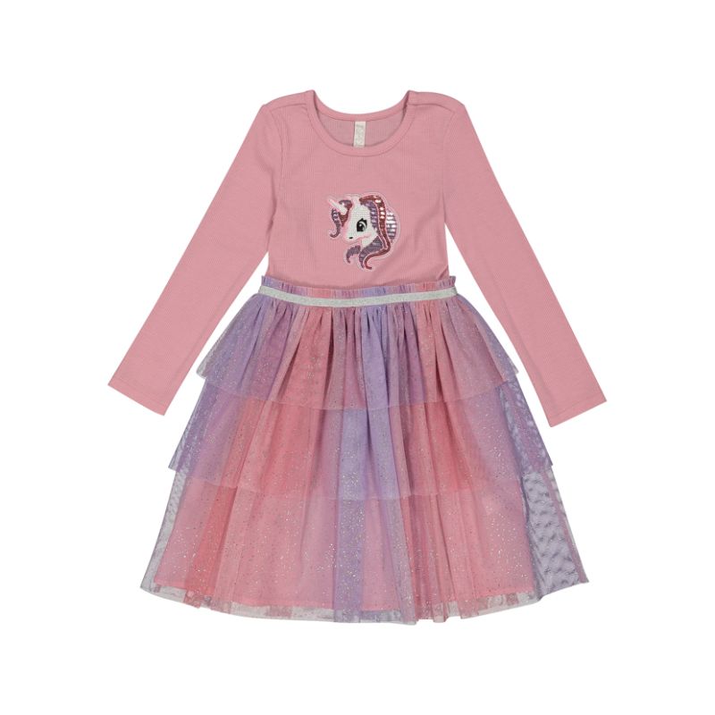 Younger Girls Unicorn Sequin Mesh Dress Pick n Pay Clothing