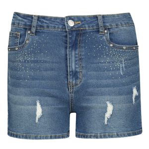 Womens Bling Denim Shorts
