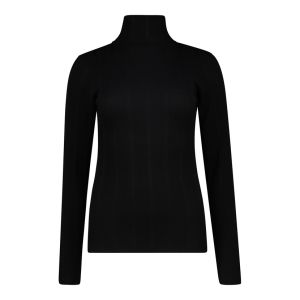 Womens Ribbed Poloneck Sweater
