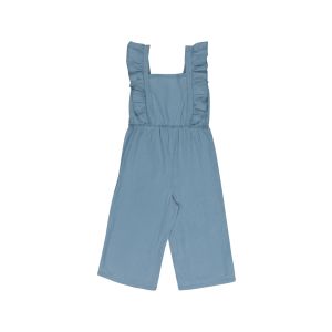 Younger Girl Frill-Sleeve Jumpsuit