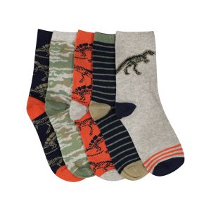 Boys 5 Pack Mid-Length Socks
