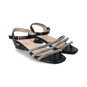 Womens Strappy Ankle-Strap  Sandal