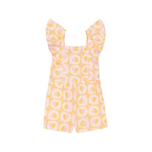 Younger Girl Retro Print Jumpsuit