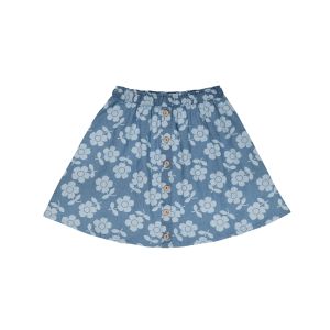 Older Girl Floral Chambray Skirt