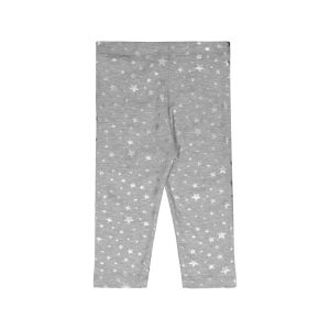 Younger Girl Foil Printed Cropped Leggings