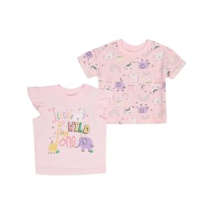 Baby Girls Unicorn Printed 2 Pack Tops