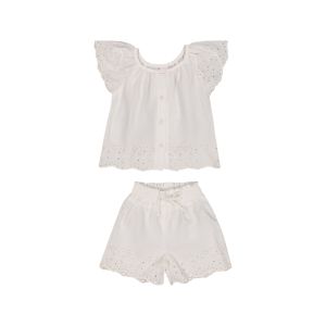 Baby Girl Anglaise  Top and  Short Set