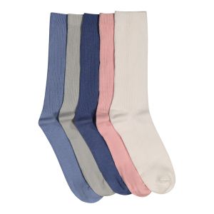Girls 5 Pack Mid Length Socks