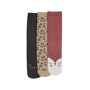 Womens 3 Pack Mid-Length Socks