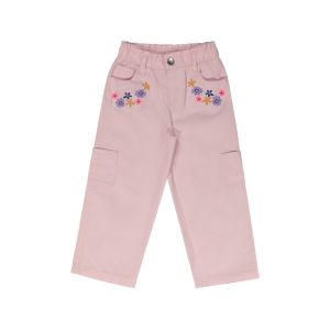 Younger Girl Embroidered Floral Jean