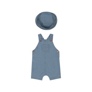 Baby Boys Dungaree With Hat