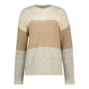 Womens Colourblock Textured Sweater