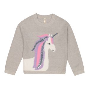 Younger Girl Unicorn Sequin Pullover