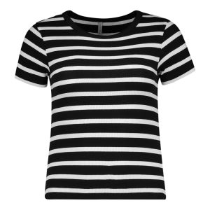 Womens Rib Stripe T-Shirt