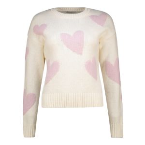 Womens Heart Crop Sweater