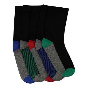 Boys 5 Pack Mid Length Socks