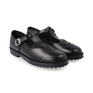 Junior Leather  T-Bar School Shoes