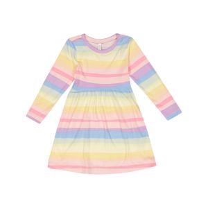 Younger Girl Rainbow Stripe Dress