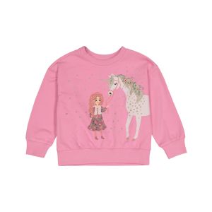 Younger Girl Printed Fleece Top