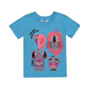 Younger Boys Animal Flap Tee
