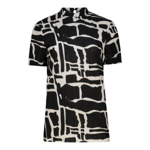 Real Print Plisse Top