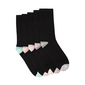 Ladies 5 Pack Mid Length Socks