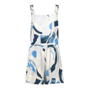 Womens Strappy Printed Jumpsuit