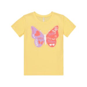 Older Girl Puff Print Butterfly Tee