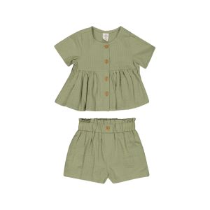 Baby Girls Frilled Top and Short Set
