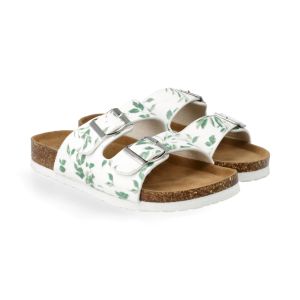Womens Printed Double Buckle Sandal