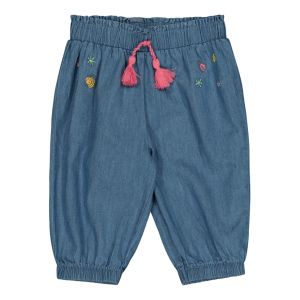 Baby Girl Embroidered Denim Pants