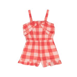 Younger Girl Gingham Jumpsuit