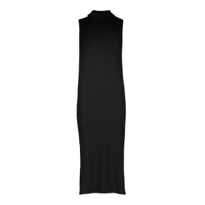 Womens Ribbed Highneck Bodycon Dress