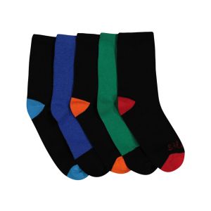 Boys 5 Pack Mid Length Socks
