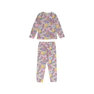 Younger Girl Flower Unicorn Pajama Set