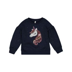 Younger Girl Sequin Unicorn Sparkle Sweater
