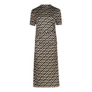 Womens Printed Rouched Bodycon Dress