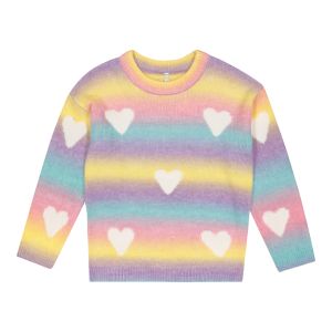 Younger Girl Heart Ombre Pullover