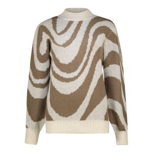 Swirl Print Knit Sweater
