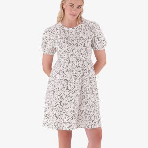 Real Puff Sleeve Babydoll Dress