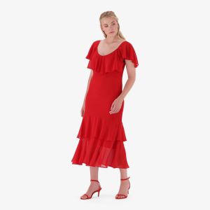 Real Frill Maxi Dress