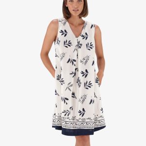 Fresh Boarder Print Dress