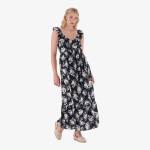 Real Printed Frill Dress