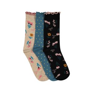 Womens 3 Pack Design Socks