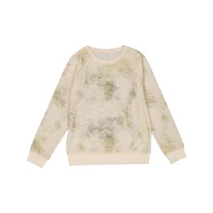 Older Girl Foil Print Fleece Top