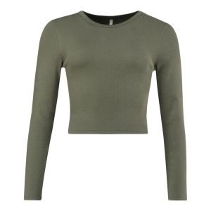 Real Rib Long Sleeve Crop Tee
