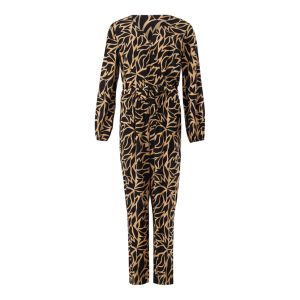 Long Sleeve Printed Jumpsuit