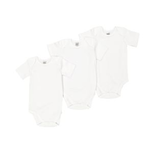 3 Pack Essential Cotton Short Sleeve Baby Bodyvest