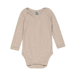 Long Sleeve Rib Knit Cotton Mélange Bodyvest