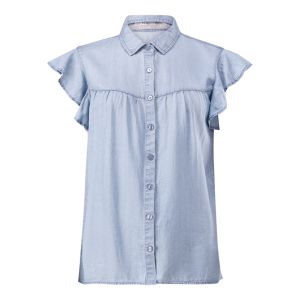Frill Denim Shirt